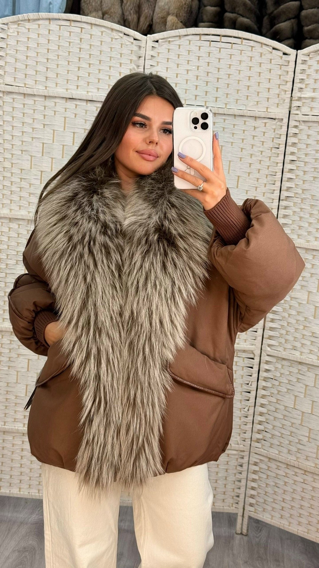 куртка - пуховик с мехом чернобурки city furs,зимние куртки,пуховики с мехом,зимняя куртка оверсайз,зимняя куртка с мехом