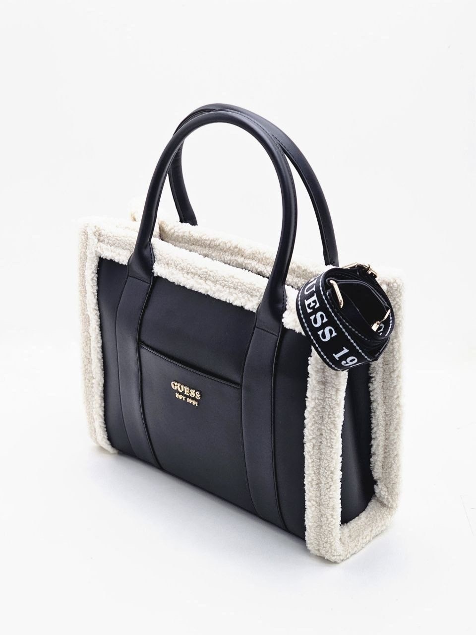 сумка женская guess,сумка женская guess коричневая с меховой отделкой,сумка женская с мехом guess,сумка guess,сумка женская guess тоут
