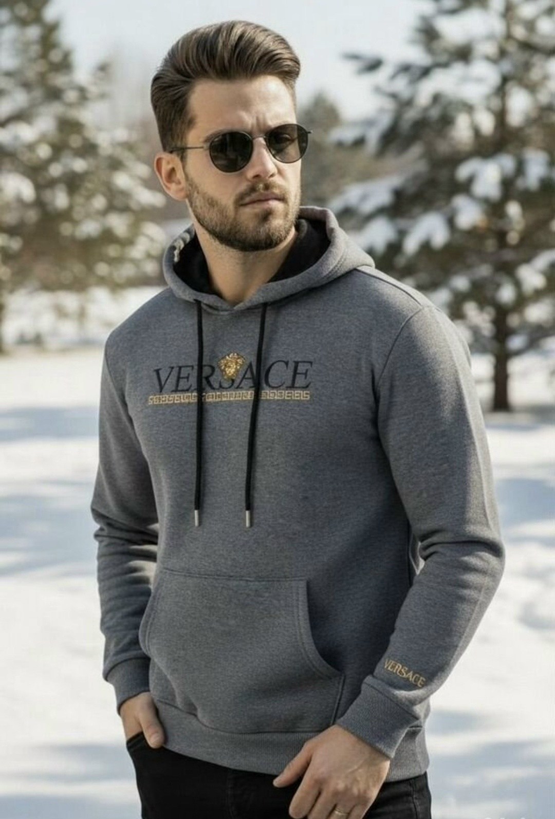 толстовки для мужчин,мужская кофта,худи versace,толстовка versace,толстовка свитер