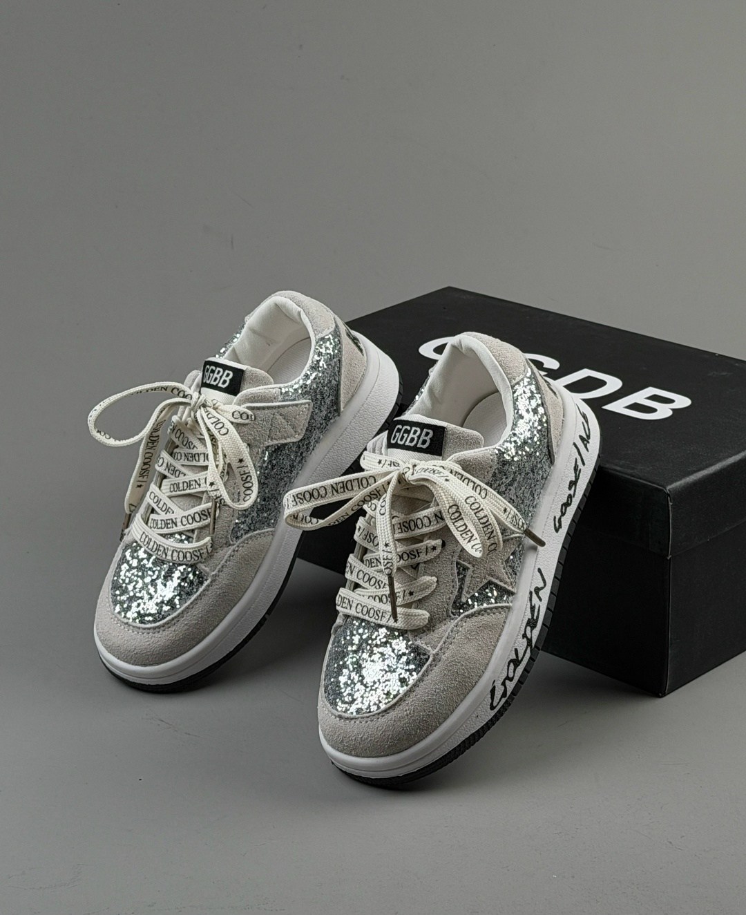 golden goose кеды блестящие,golden goose кеды glitter,golden goose hi star silver glitter,,golden goose sneakers silver metallic glitter