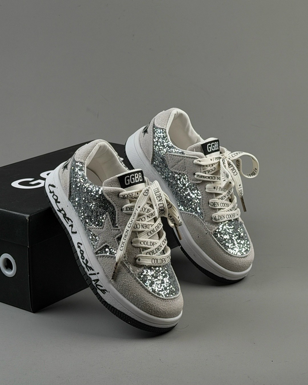 golden goose кеды блестящие,golden goose кеды glitter,golden goose hi star silver glitter,,golden goose sneakers silver metallic glitter