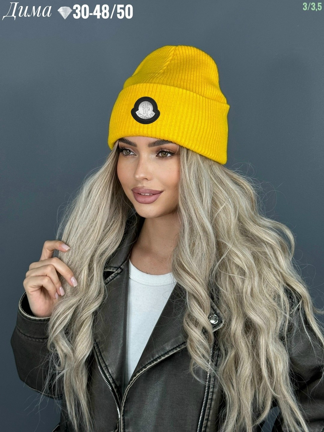 женская шапка,шапка бини в рубчик карл a&t fashion,двойная шапка,вязаная шапка бини двойная g&c shop,шапка-бини original осень-зима 2025 для женщин