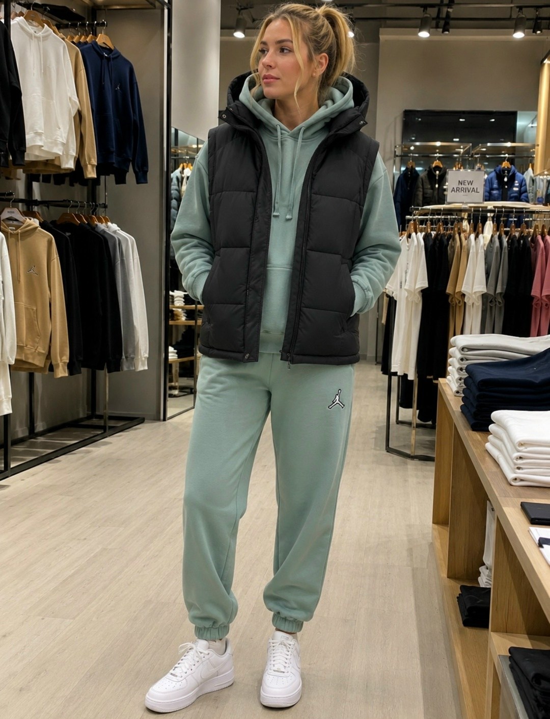костюм тройка с курткой black&brand,костюм спортивный,пуховик со спортивным костюмом женский,костюм тройка с курткой,спортивный костюм с пуховиком