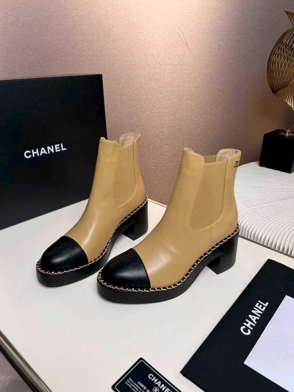сапоги chanel,ботинки chanel,ботильоны chanel,демисезонные женские ботинки в стиле chanel,ботильоны женские chanel