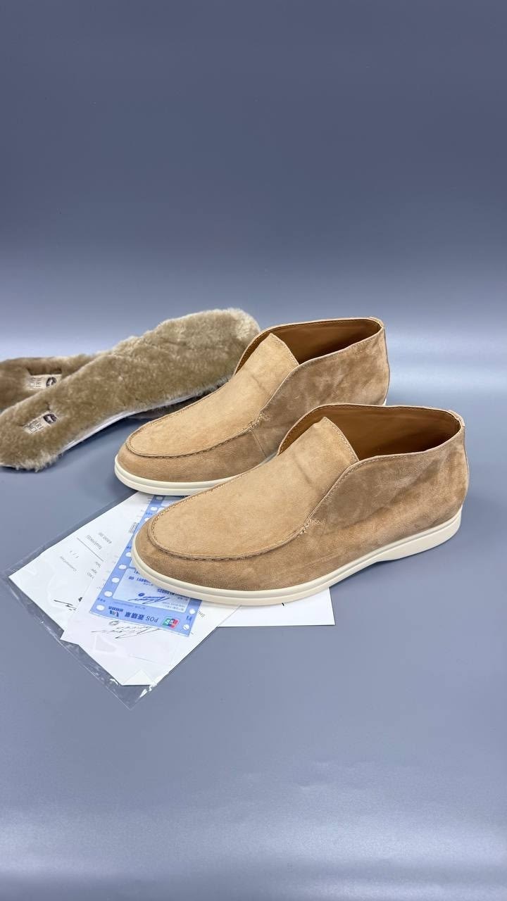 лоферы loro piana open walk с мехом женские,замшевые лоферы loro piana,лоферы loro piana,лоферы лоро пиана женские с мехом,мужские зимние лоферы loro piana светло-коричневые замшевые
