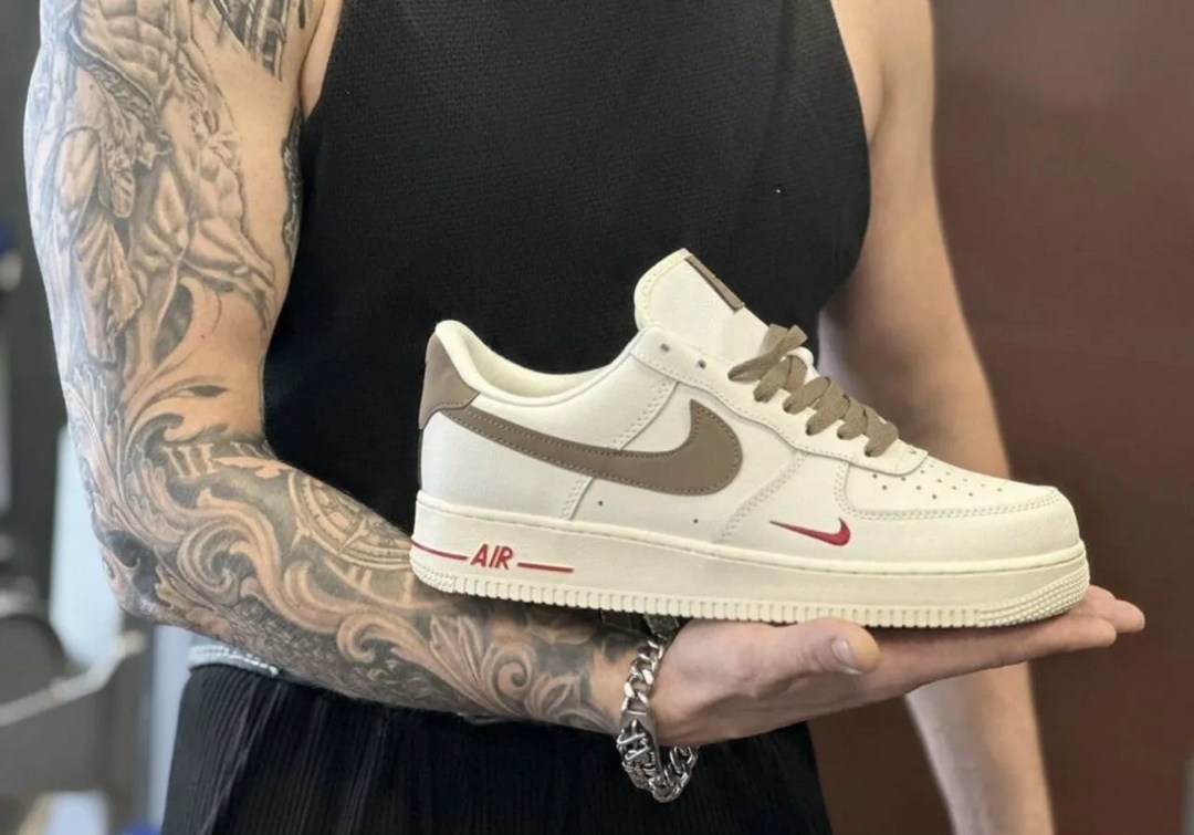 кроссовки nike air force 1,кроссовки nike air force 1 low premium white brown,мужские кроссовки nike air force 1 low,кроссовки nike air force 1 yohood rice white,nike air force 1 yohood rice white