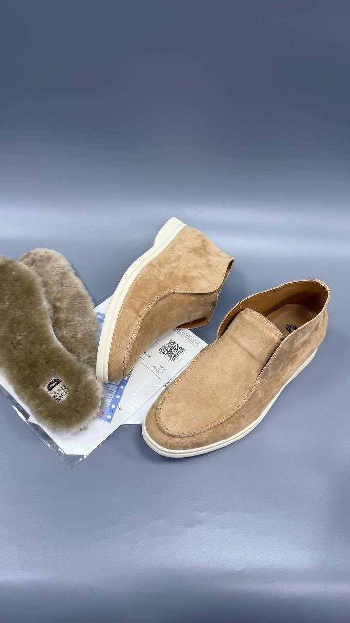 лоферы loro piana open walk с мехом женские,замшевые лоферы loro piana,лоферы loro piana,лоферы лоро пиана женские с мехом,мужские зимние лоферы loro piana светло-коричневые замшевые