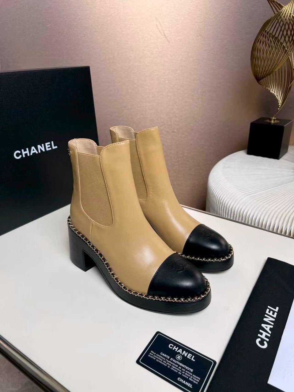 сапоги chanel,ботинки chanel,ботильоны chanel,демисезонные женские ботинки в стиле chanel,ботильоны женские chanel