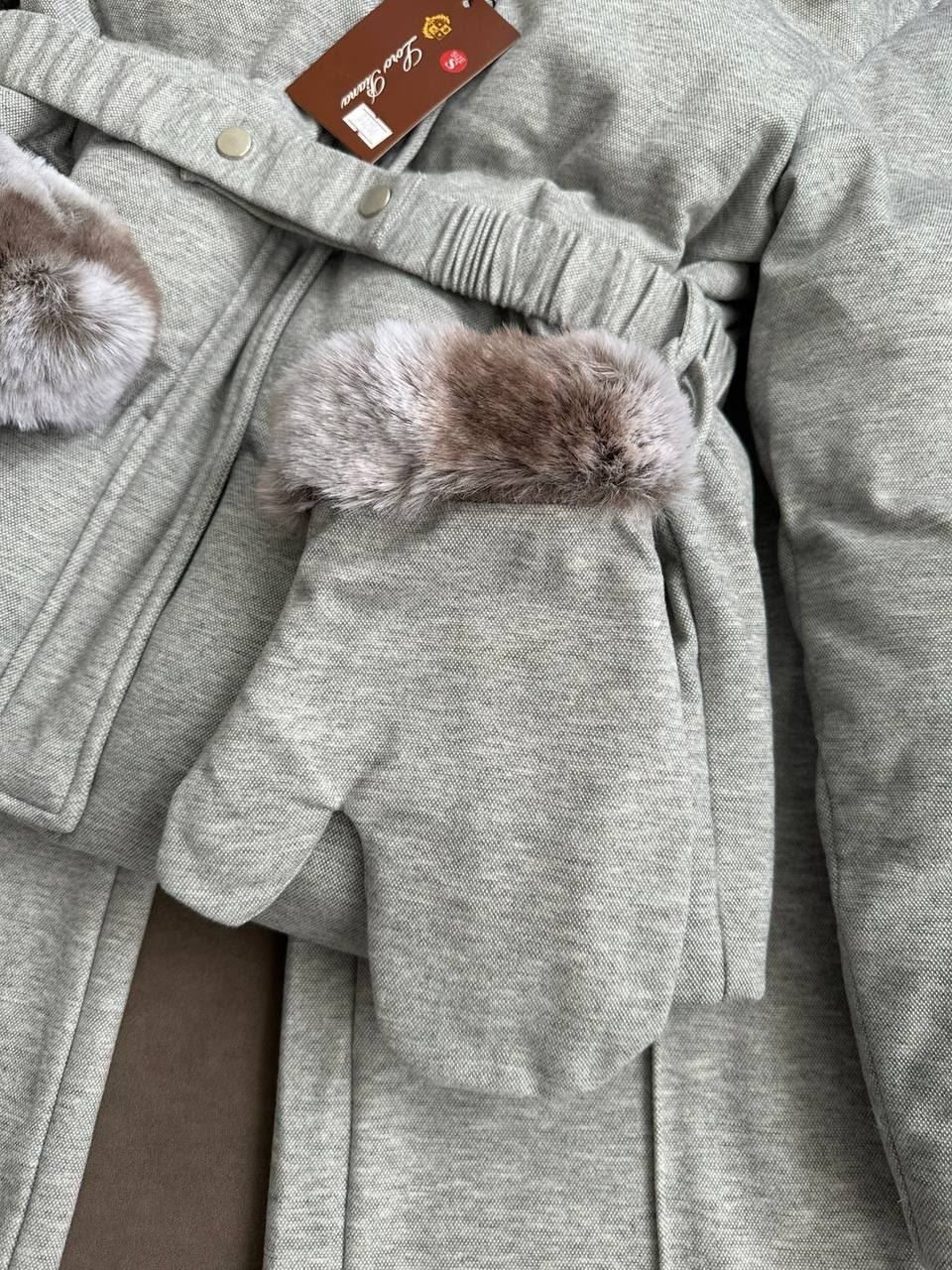 серый женский костюм тройка на флисе loro piana,костюм loro piana серый,теплая куртка,куртка loro piana,костюм зимний женский