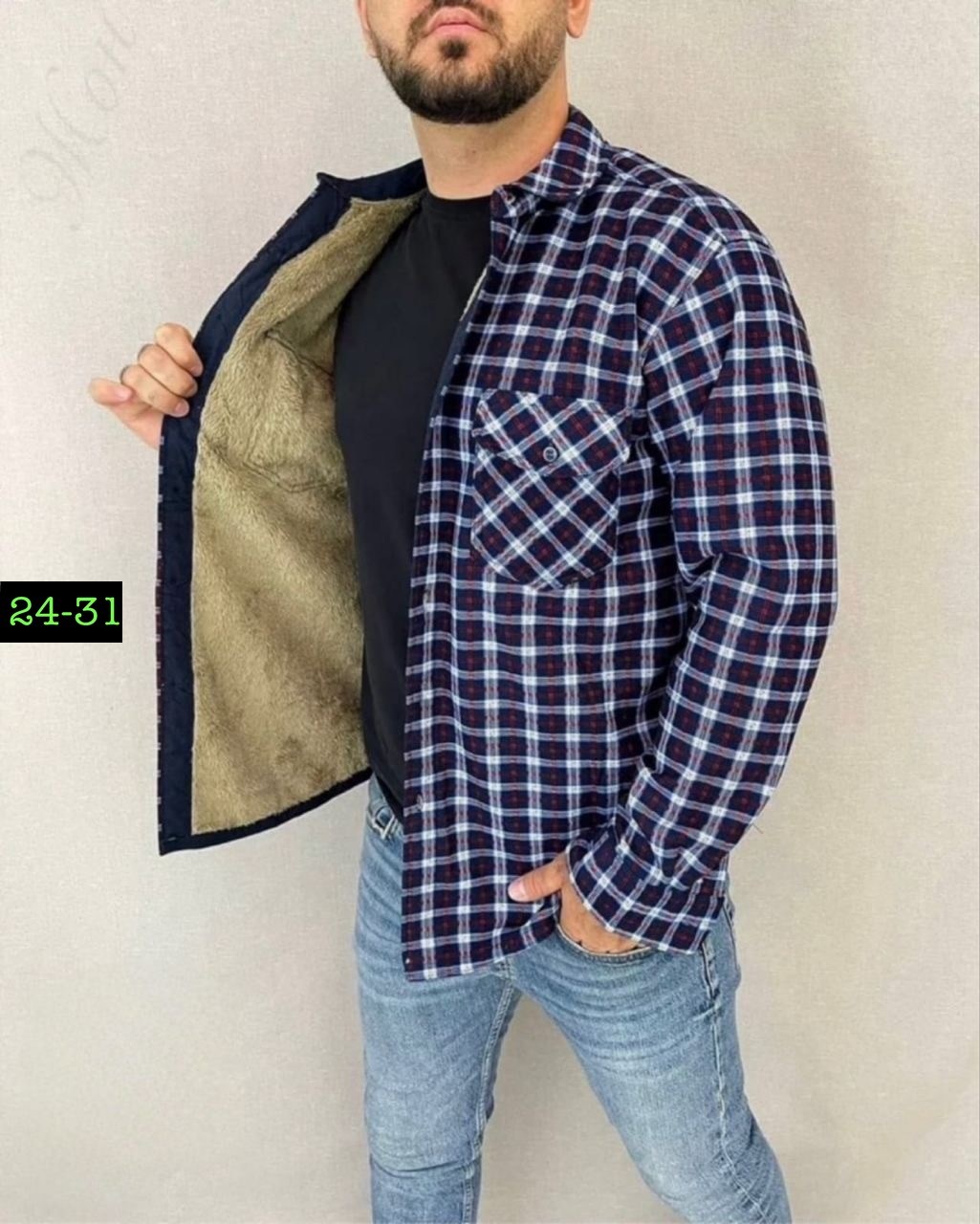 рубашка теплая на флисе,рубашка на меху,рубашка в клетку теплая h&h fashion,мужская клетчатая рубашка,рубашка теплая мужская