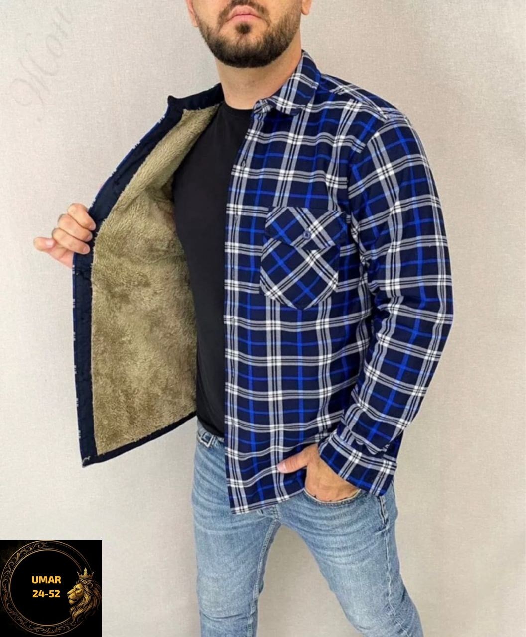 рубашка теплая на флисе,рубашка в клетку теплая h&h fashion,мужская клетчатая рубашка,рубашка теплая мужская,рубашка на меху