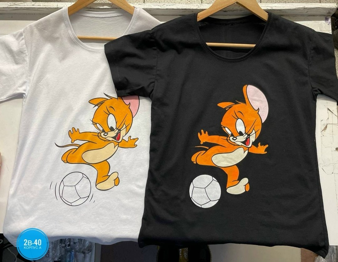 футболки женская,футболка том и джерри,футболка с принтом tom and jerry,принт футболки,футболка с принтом том и джерри
