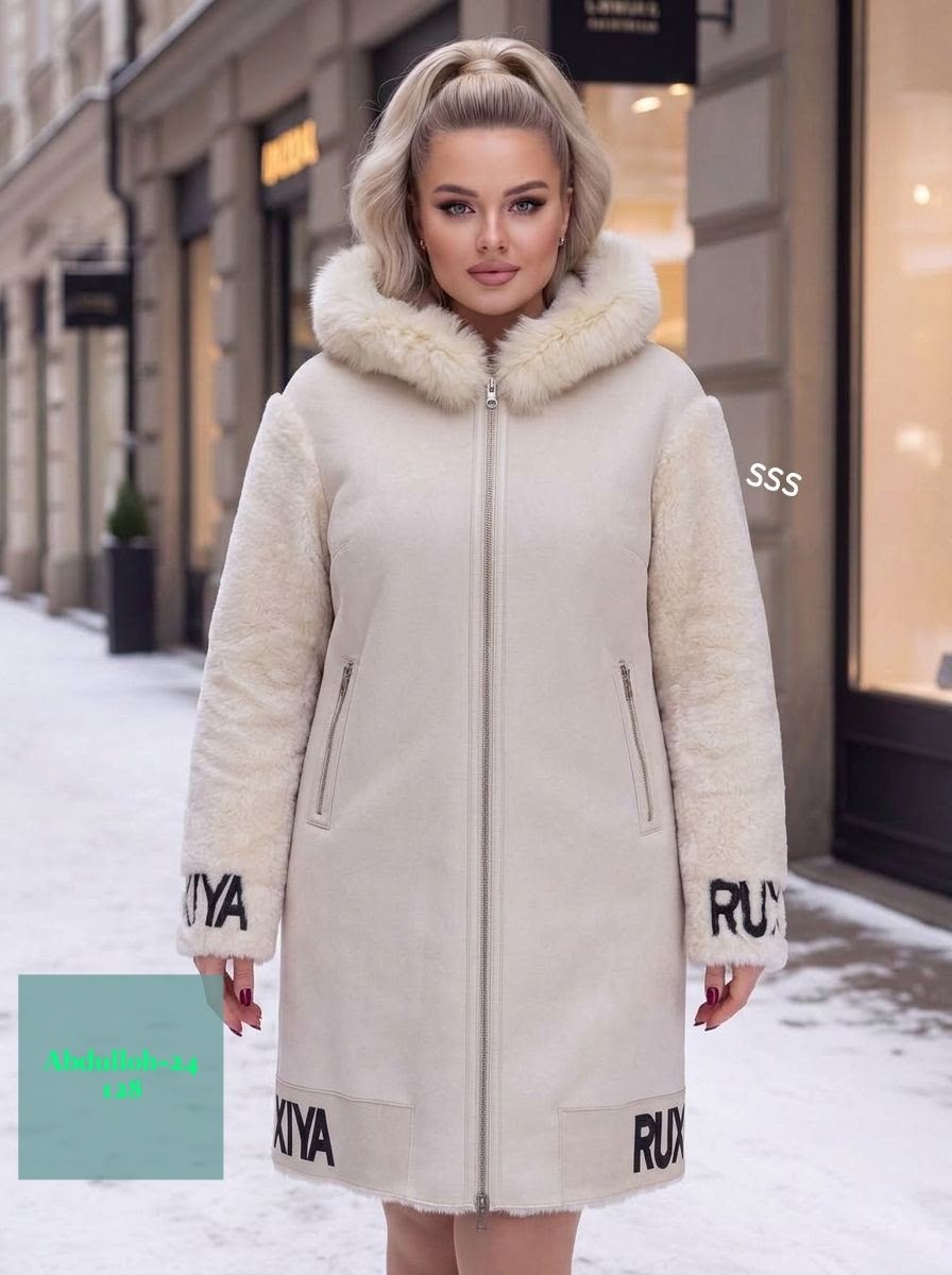 дубленка женская,зимняя дубленка двухсторонняя almita 271842965,дубленка двухсторонняя,дубленка натуральная,дубленка shetti 2154 молочный