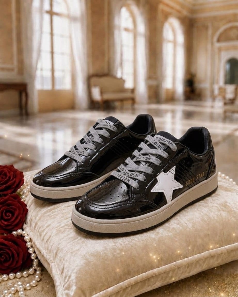 golden goose кеды hi star на платформе черный,,кеды golden goose,кроссовки ball star черного и белого цвета golden goose,кеды hi star golden goose черный