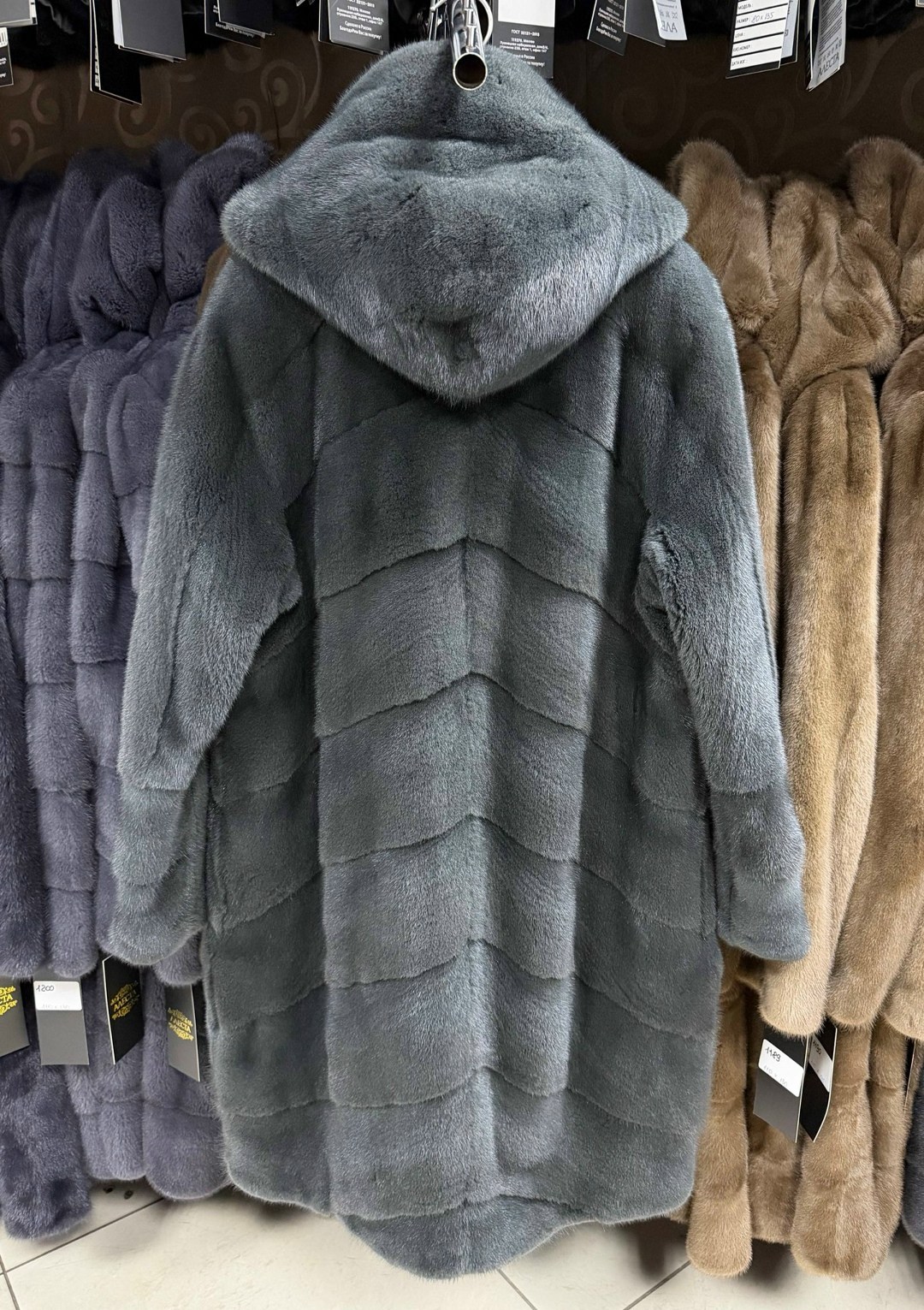 шуба норковая,шуба норковая с капюшоном,шубка из меха европейской норки с капюшоном модель москвичка,шубка из меха европейской норки с капюшоном цвет лаванда,норковая шуба с капюшоном диагонального кр