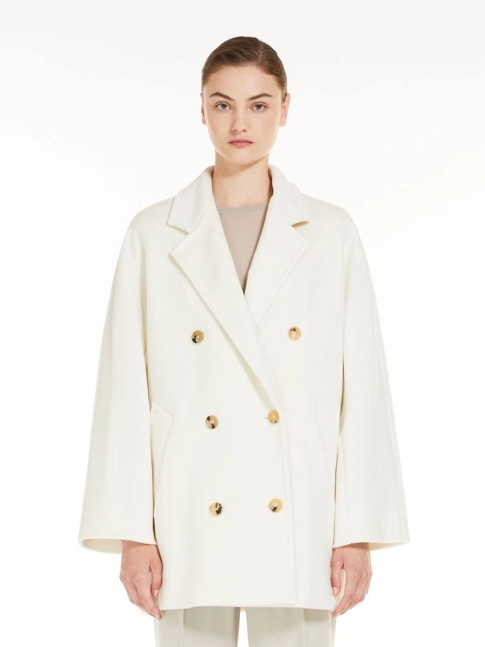 двубортное пальто,укороченное пальто,max mara,женские пальто,полупальто