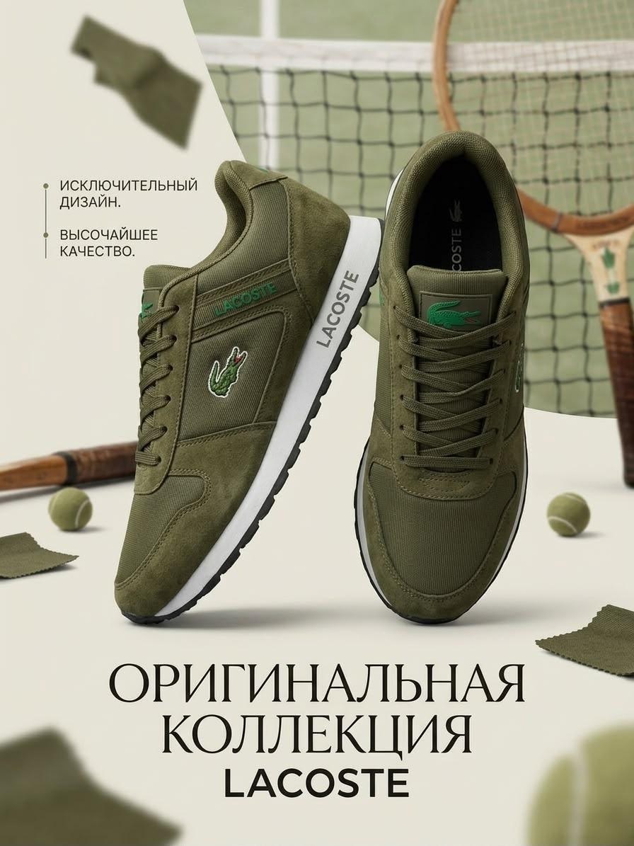 кроссовки lacoste,мужские кроссовки lacoste partner piste,,кроссовки lacoste хаки,мужские кроссовки lacoste t clip