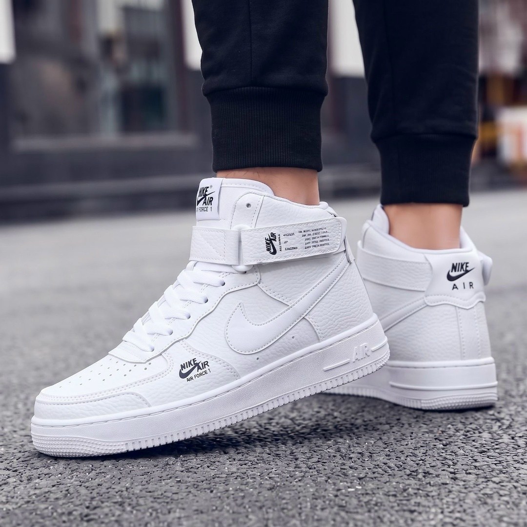 высокие кроссовки,кроссовки,nike air force 1,повседневная ,кроссовки унисекс