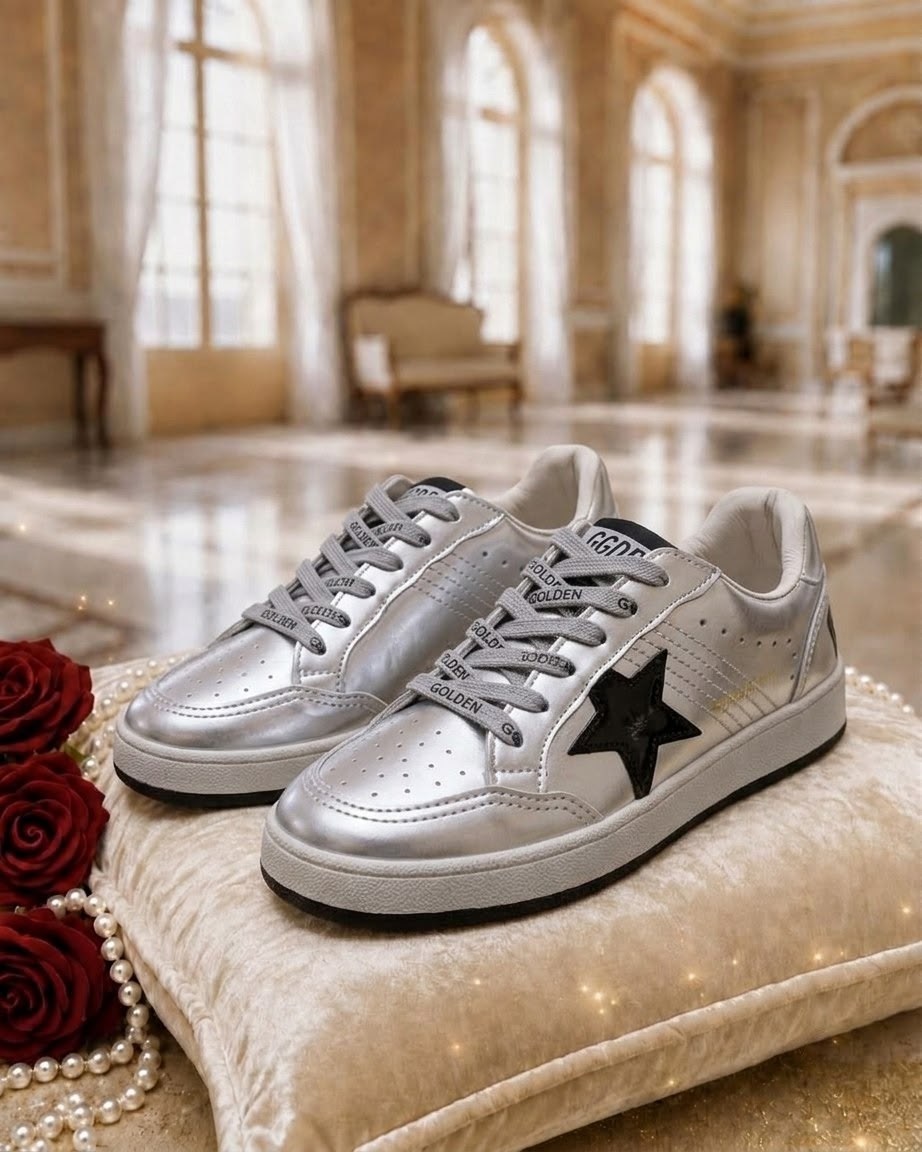 golden goose sneakers,,мужские кроссовки golden goose superstar белый серебряный,golden goose super star,golden goose superstar