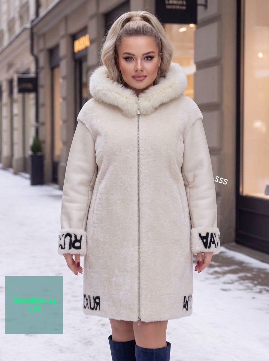 дубленка женская,зимняя дубленка двухсторонняя almita 271842965,дубленка двухсторонняя,дубленка натуральная,дубленка shetti 2154 молочный