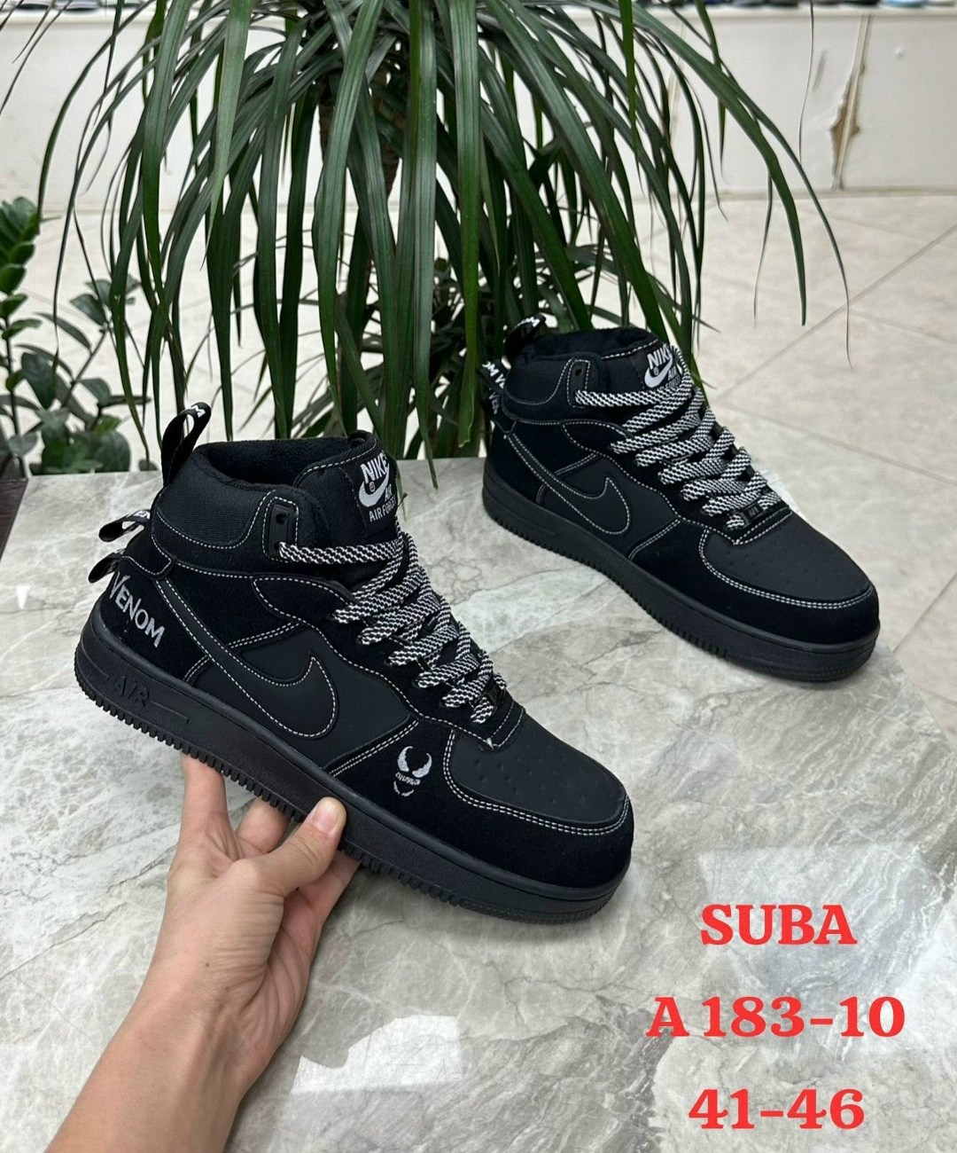 мужские зимние кроссовки nike air force 1 mid 'black',кроссовки nike air force 1 зимние,кроссовки nike air force 1 mid a117034 black зимние с мехом,зимние кроссовки nike air force,зимние кроссовки nik
