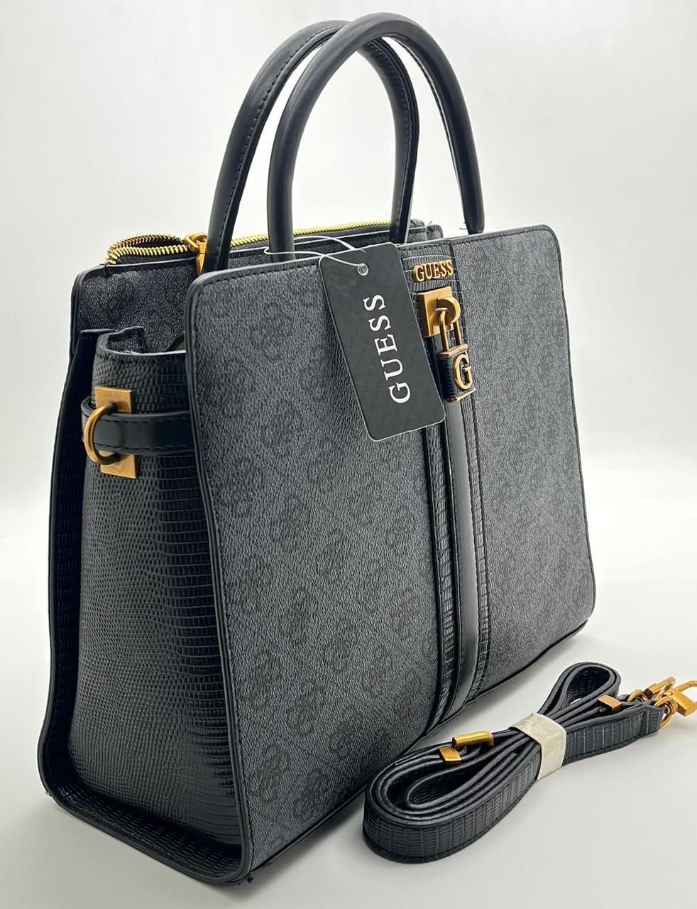 cумка женская guess,сумка женская guess hwsb8675060 темно-серый,сумка guess оригинал,cумка guess,guess сумка тоут