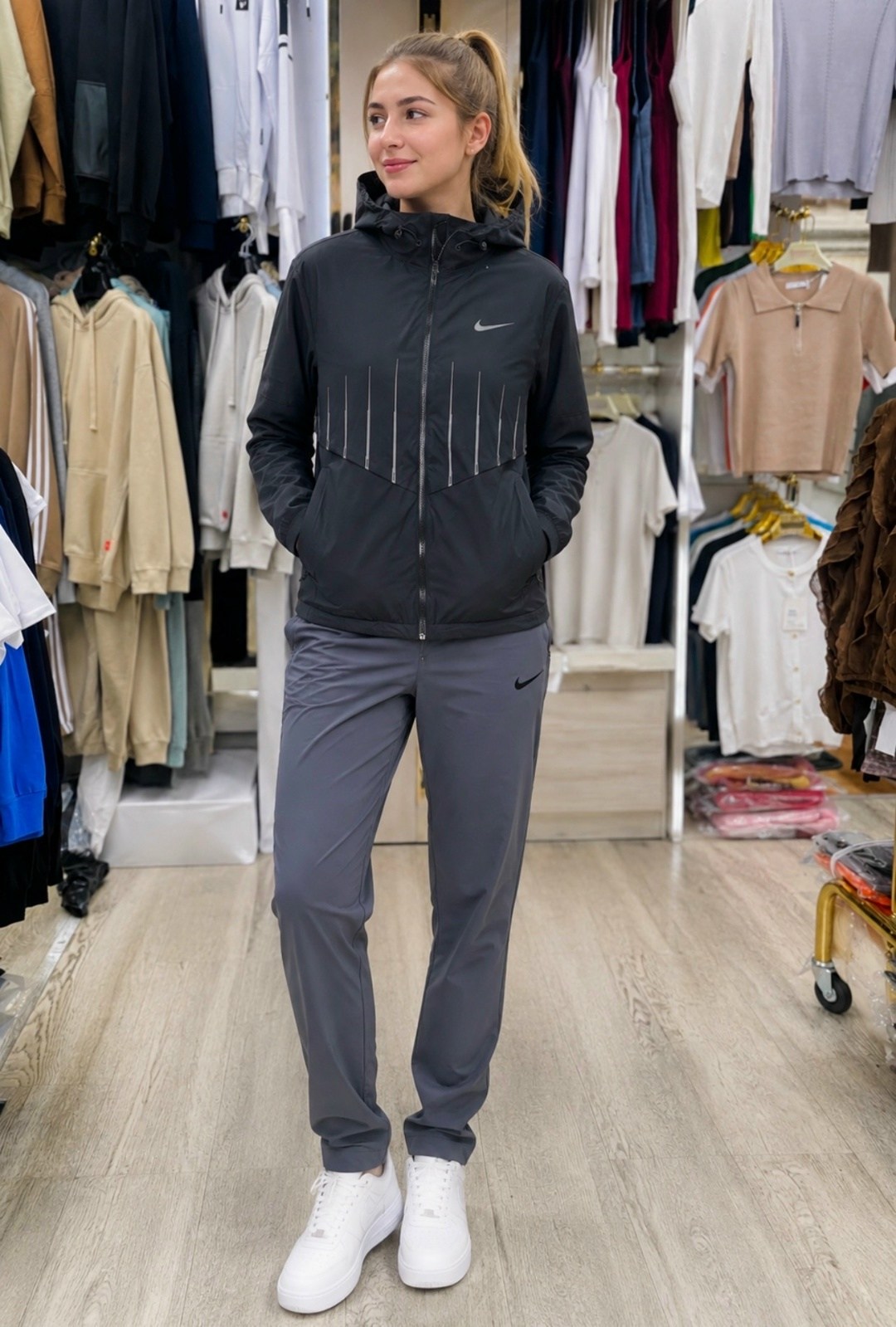 спортивный костюм nike tracksuit,ветровка nike,костюм nike sportswear tracksuit,ветровка nike nike,женская куртка nike