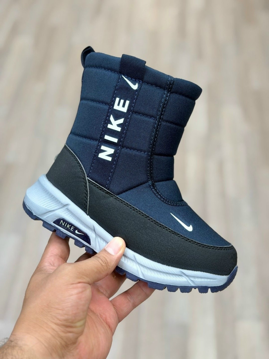 дутики nike мужские зимние,дутики,дутики nike арт 5714,дутики nike,мужские дутики 2348-3 темно-синие