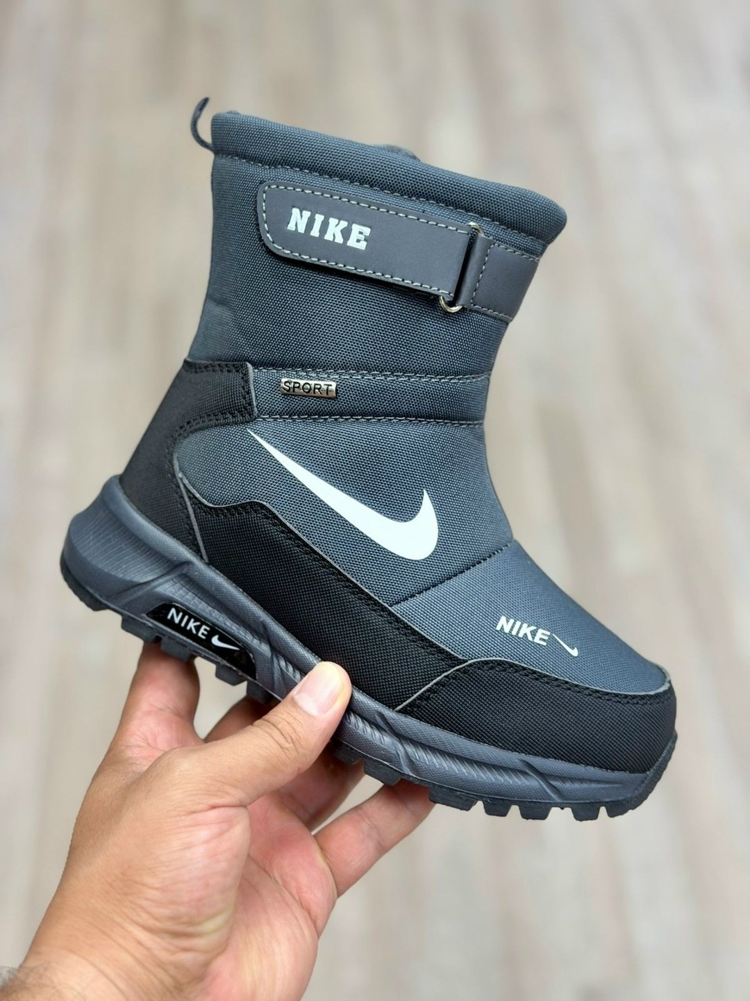 дутики nike арт 5714,дутики nike мужские зимние,дутики nike,мужские дутики 2348-3 темно-синие,зимние сапоги nike
