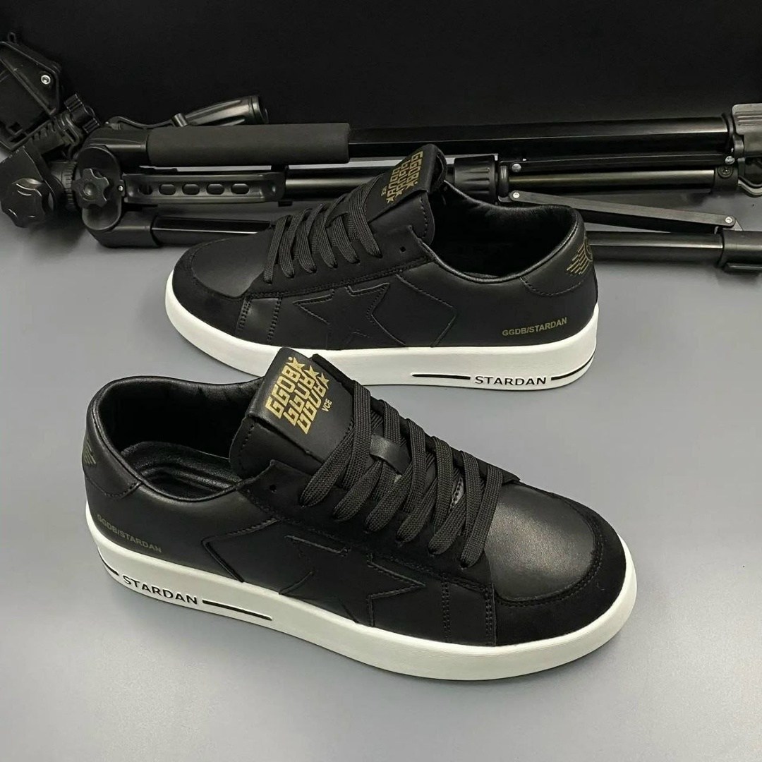 ,мужские кроссовки golden goose stardan leath,кроссовки golden goose,golden goose stardan черный,мужские кроссовки golden goose stardan leather
