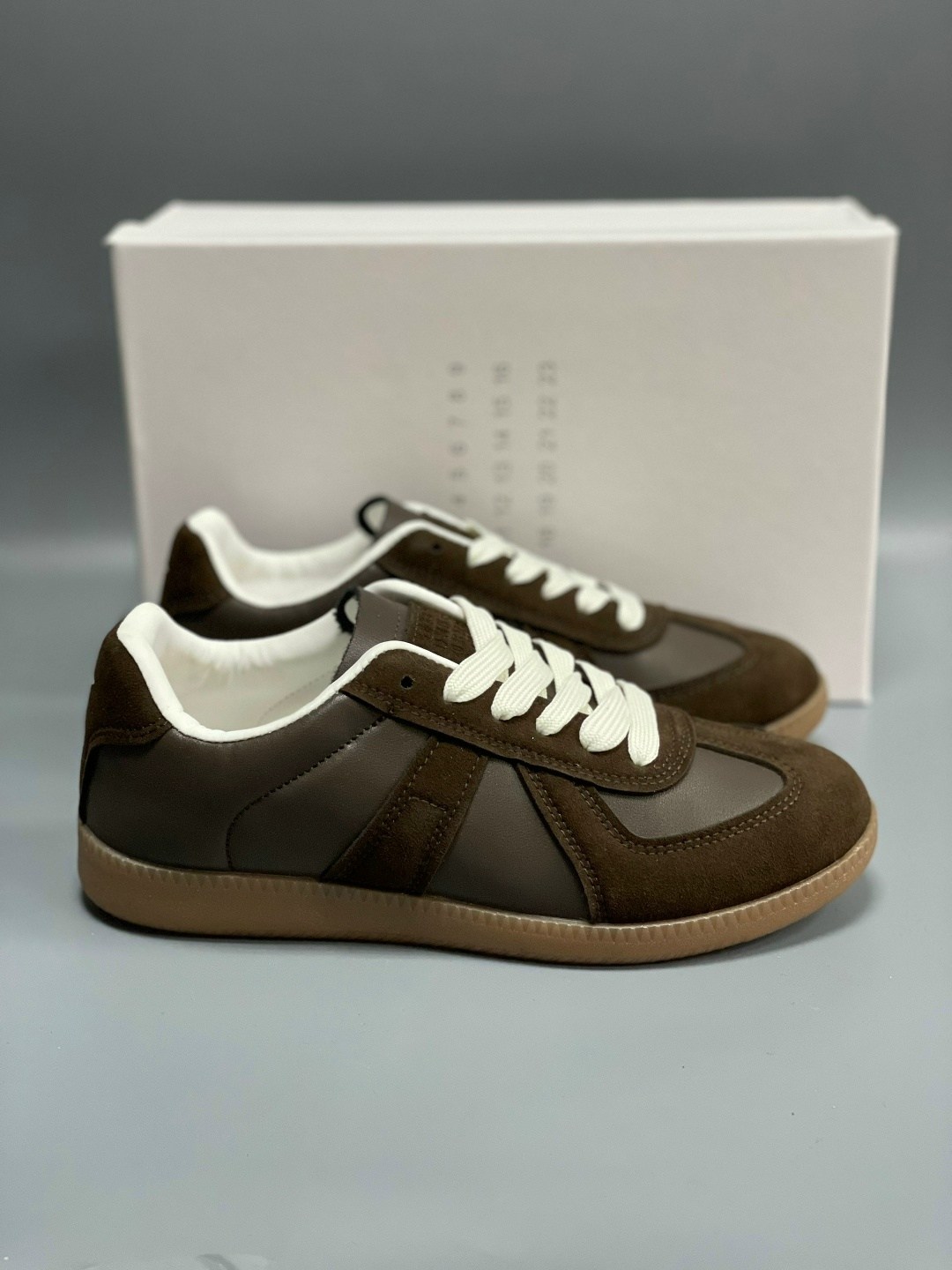 кроссовки maison margiela replica коричневый,кроссовки maison margiela replica low top,,maison margiela кроссовки,maison margiela кроссовки replica со вставками коричневый