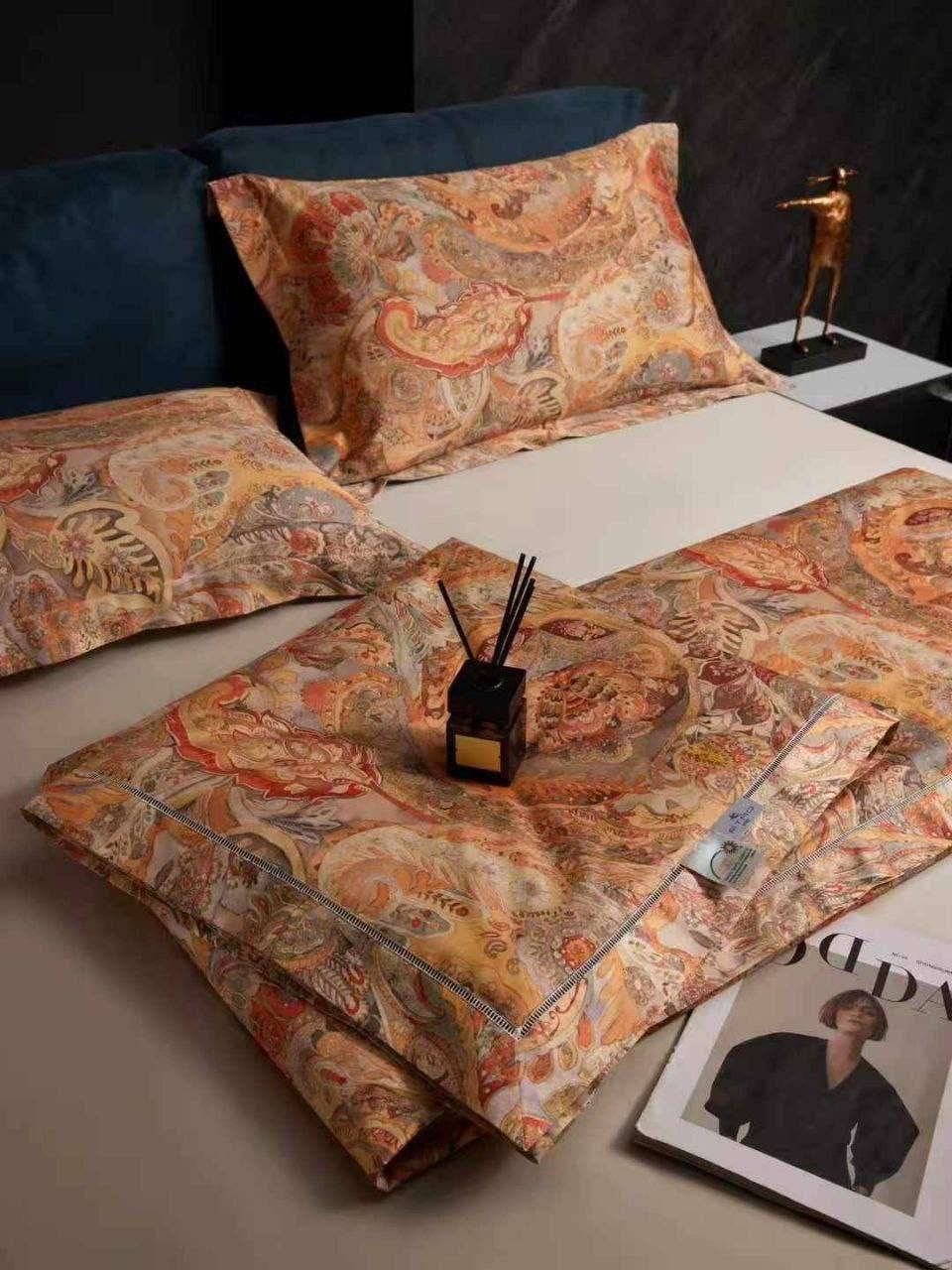комплект постельного белья etro,комплект постельного белья с одеялом,постельное белье с одеялом blumarine,комплект постельного белья,постельное белье египетский хлопок