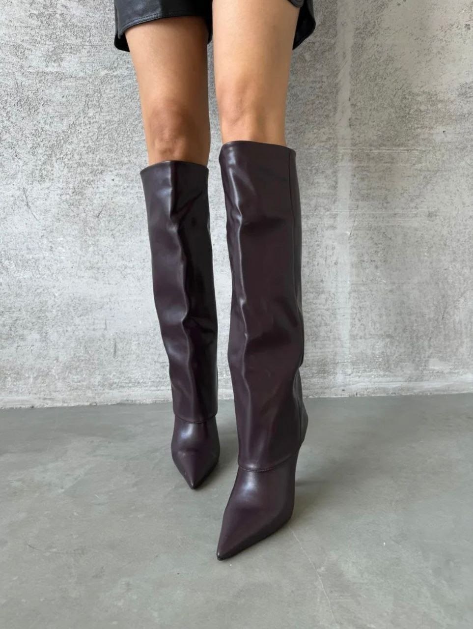 сапоги юбка демисезонные на каблуке eleganta shoes,сапоги женские,сапоги на каблуке,сапоги,сапоги трубы на каблуке