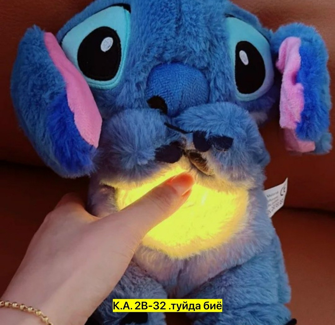 miniso d isney stitch дышащая светодиодная музыкальная плюшевая кукла,плюшевая игрушка лило стич,плюшевая игрушка,мягкая игрушка лило и стич miniso,игрушка стич мягкая