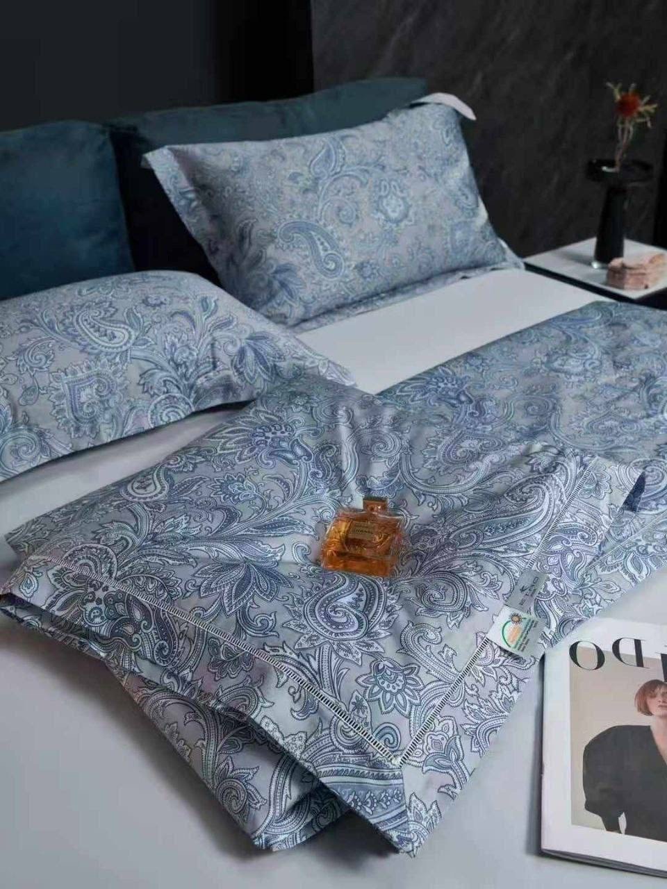 комплект постельного белья etro,комплект постельного белья,комплект постельного белья etro home,постельное белье из сатина,комплект постельного белье евро