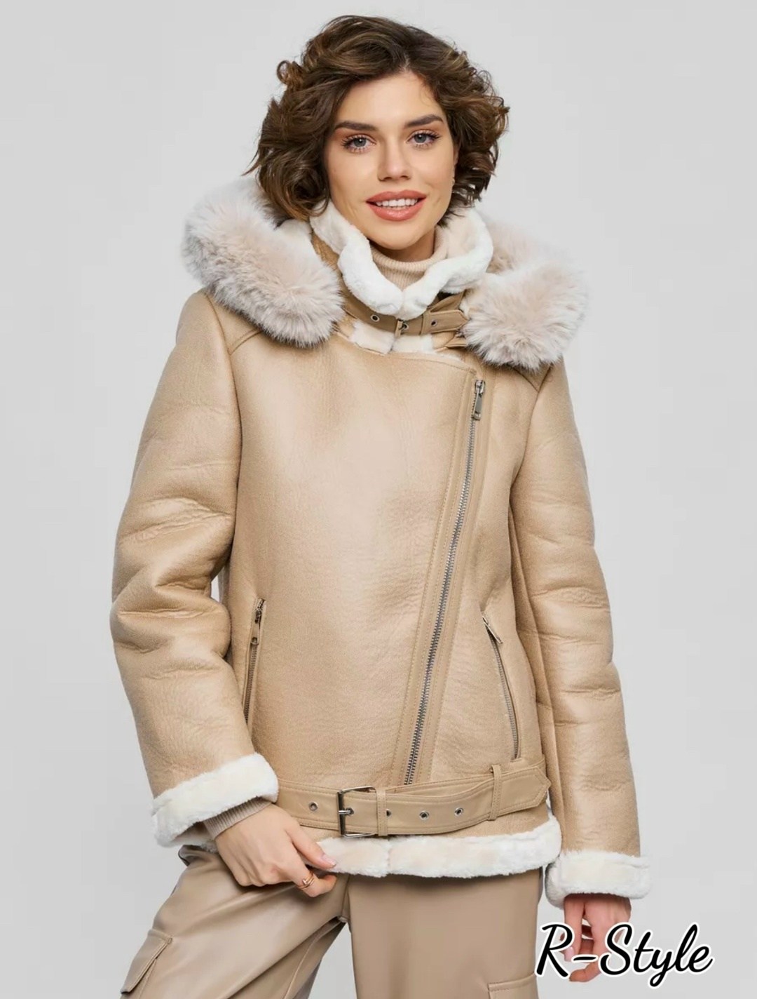 дубленка авиатор,дубленка авиатор короткая,дубленка авиатор женская бежевая,женская дубленка,стильная дубленка