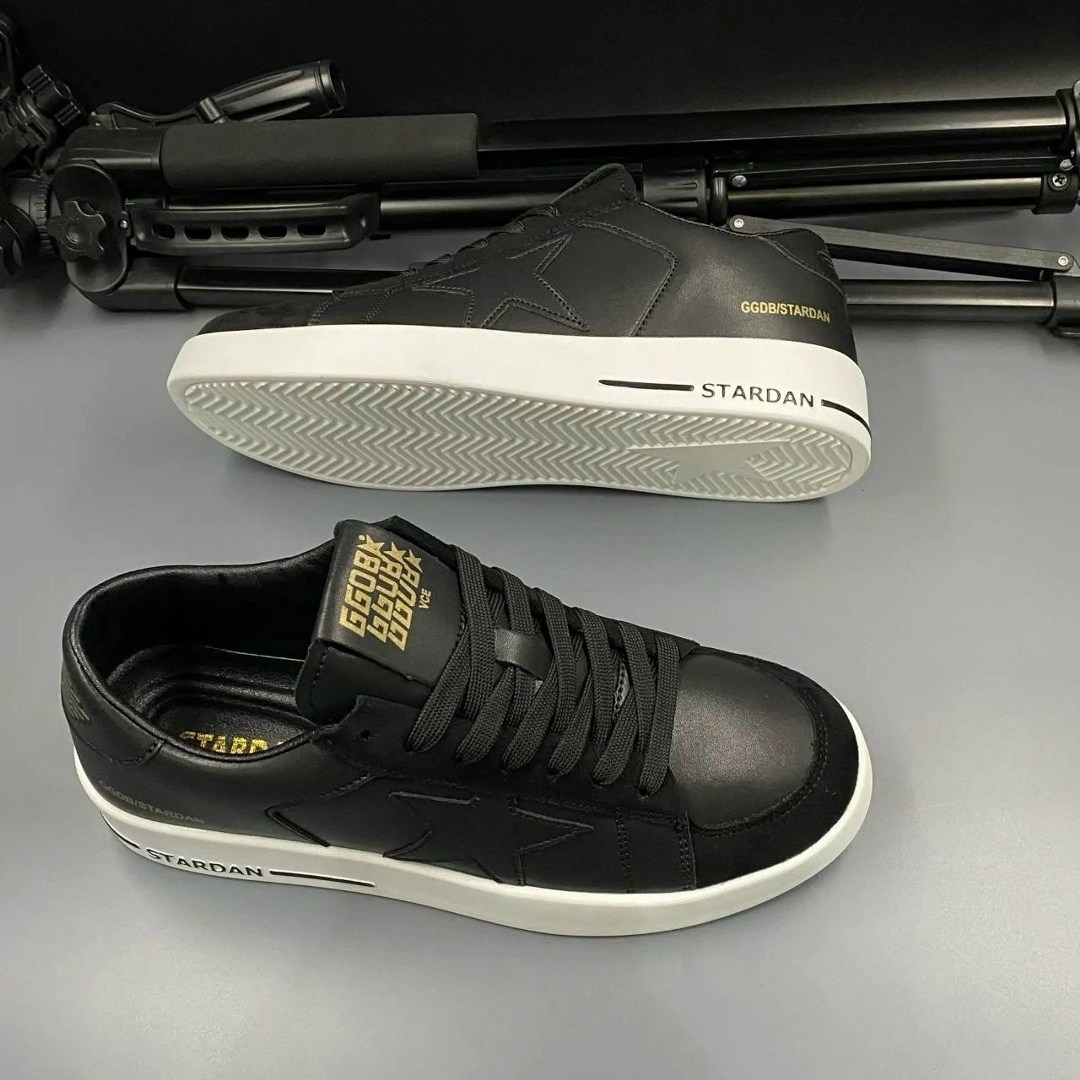 ,мужские кроссовки golden goose stardan leath,кроссовки golden goose,golden goose stardan черный,мужские кроссовки golden goose stardan leather