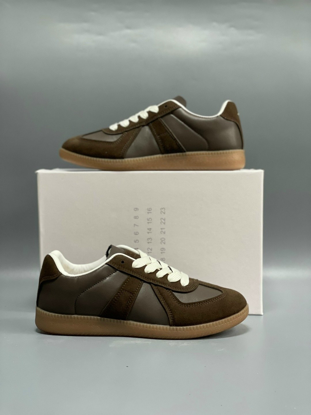 кроссовки maison margiela replica коричневый,кроссовки maison margiela replica low top,,maison margiela кроссовки,maison margiela кроссовки replica со вставками коричневый