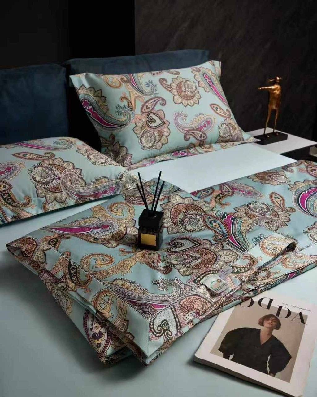 комплект постельного белья etro,комплект постельного белья с одеялом,постельное белье с одеялом blumarine,комплект постельного белья,постельное белье египетский хлопок