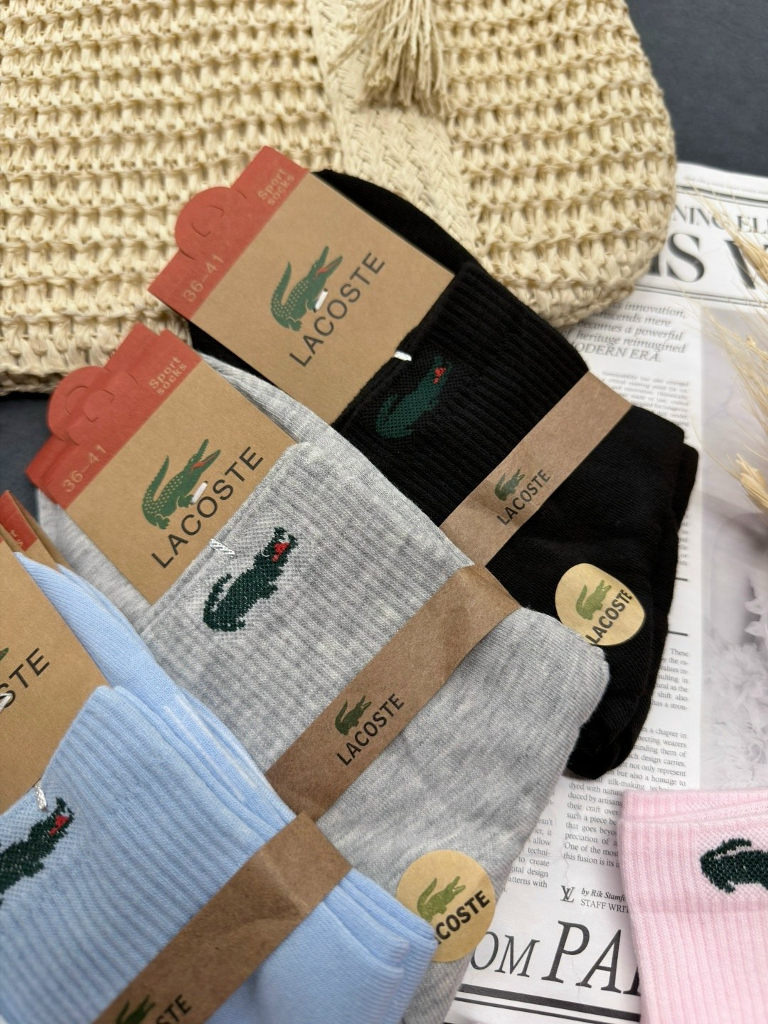 комплект носков lacoste,носки lacoste,носки женские 10 пар,носки женские,носки комплект