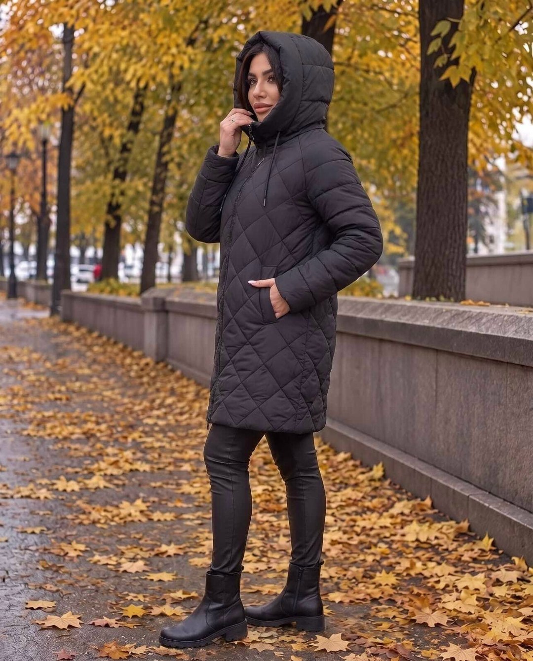 пальто стеганое с капюшоном,пальто на синтепоне,пальто с капюшоном стеганое на синтепоне twin tip 323189356,пальто с капюшоном стеганое на синтепоне twin tip цвет черный,полупальто стеганое