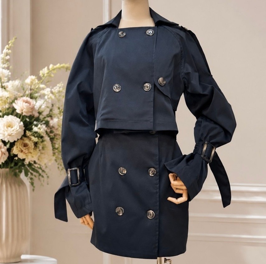 плащ тренч,плащ женский,женский тренч,плащ модный,плащ весенний тренч on fashion цвет черный