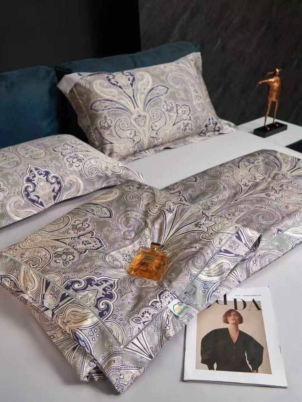 комплект постельного белья etro,комплект постельного белья с одеялом,постельное белье с одеялом blumarine,комплект постельного белья,постельное белье египетский хлопок