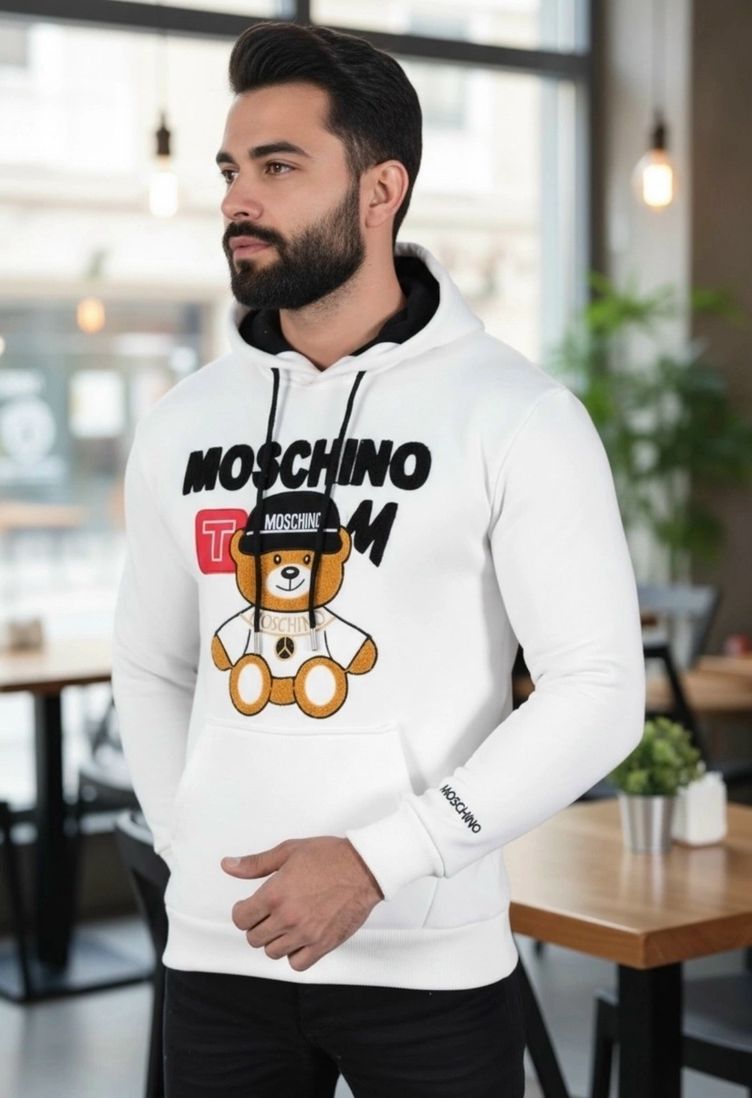 кофта толстовка,мужская кофта,толстовка moschino,толстовка свитер,худи moschino
