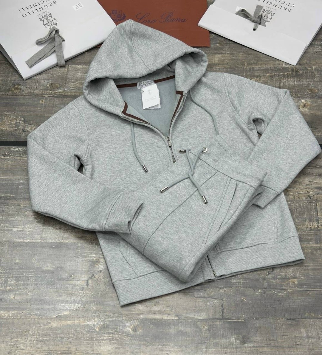спортивный костюм brunello cucinelli,спортивный костюм мужской brunello cucinelli,кофта толстовка,спортивный костюм brunello cucinelli premium - grey,костюм brunello cucinelli