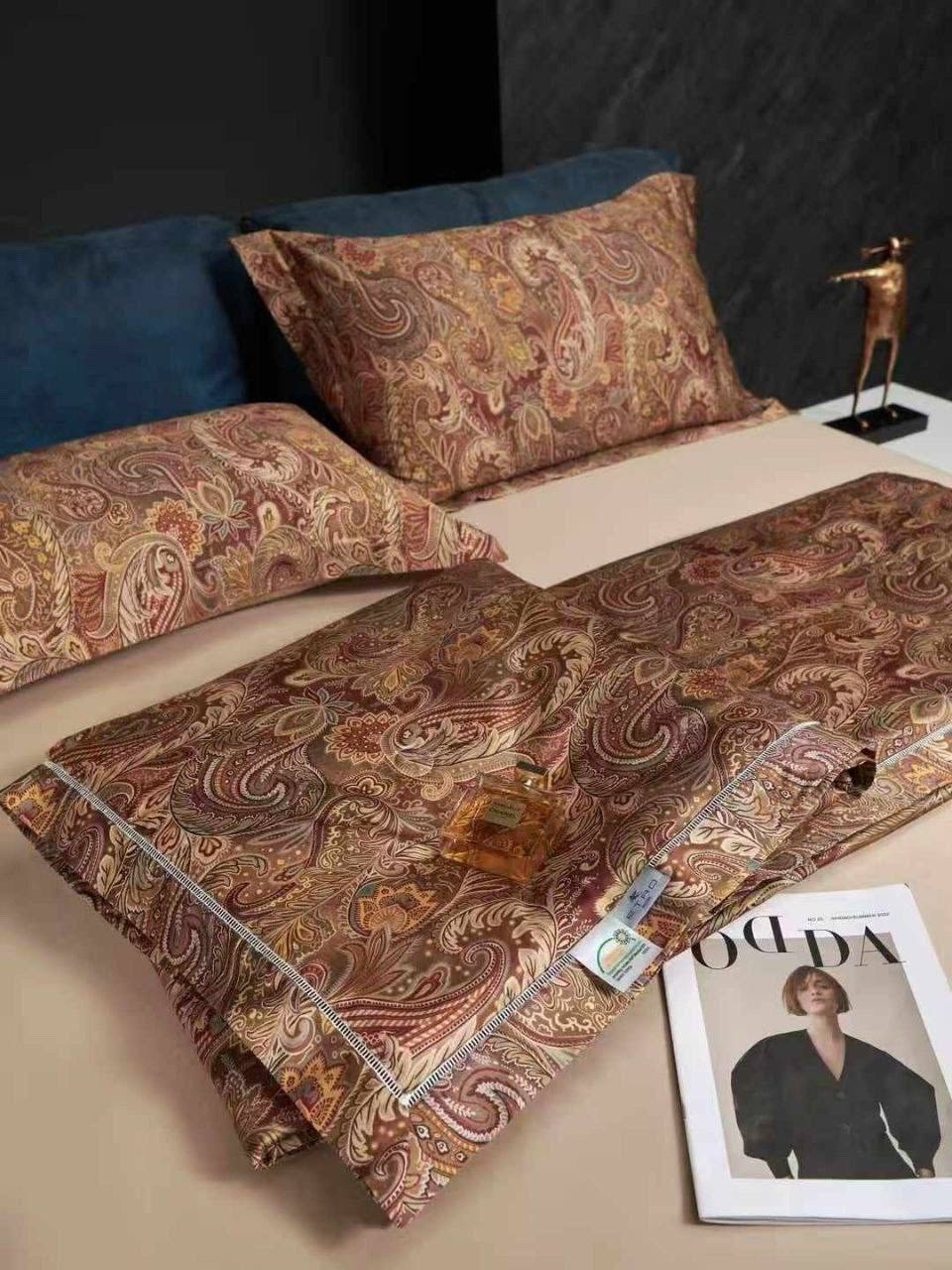 комплект постельного белья etro,комплект постельного белья,комплект постельного белья etro home,постельное белье из сатина,комплект постельного белье евро