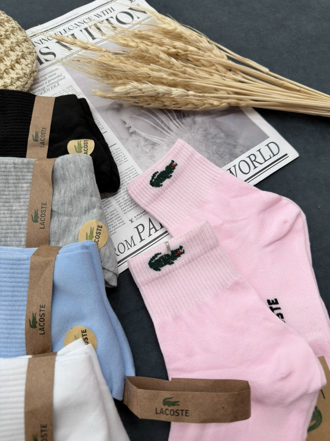 комплект носков lacoste,носки lacoste,носки женские 10 пар,носки женские,носки комплект