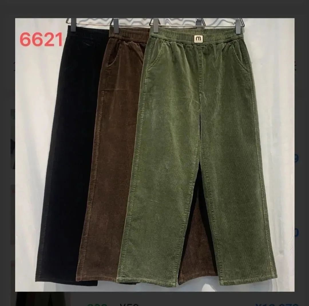 вельветовые брюки,широкие вельветовые брюки арт. m49006310425,повседневные брюки,вельветовые штаны,женские вельветовые прямые брюки с высокой талией