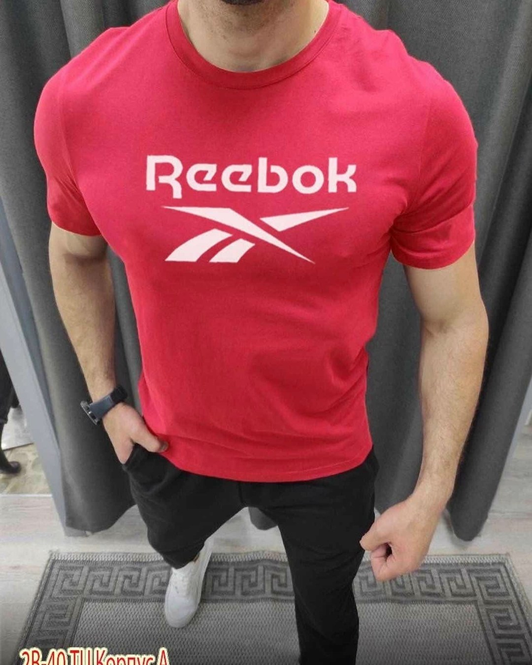 футболка мужская reebok,футболка reebok,футболки мужские,футболка reebok красная,красная футболка мужская