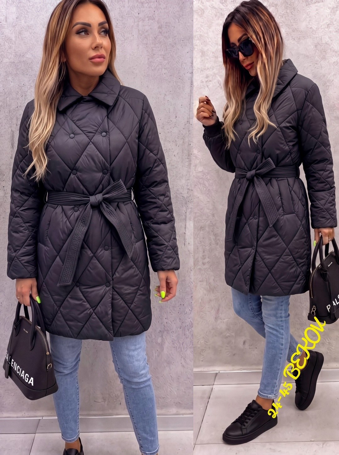 пальто стеганое плащ стеганый куртка женская весна dh fashion,пальто стеганое женское,удлиненная куртка,куртка женская,стеганое пальто
